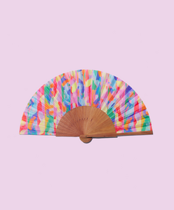 Abanico CHROMATIC COLLAGE - 23 cm - Multicolor