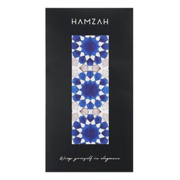 Blue and Grey Silk Scarf Najma