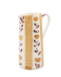  Ceramic pitcher with floral pattern, 2.5L capacity, suitable for jugs and pitchers.