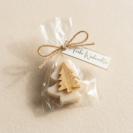 Christmas soap “Merry Christmas” – star or Christmas tree | Guest gift & employee gift