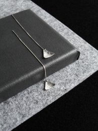 MATERIKA chain earrings triangle
