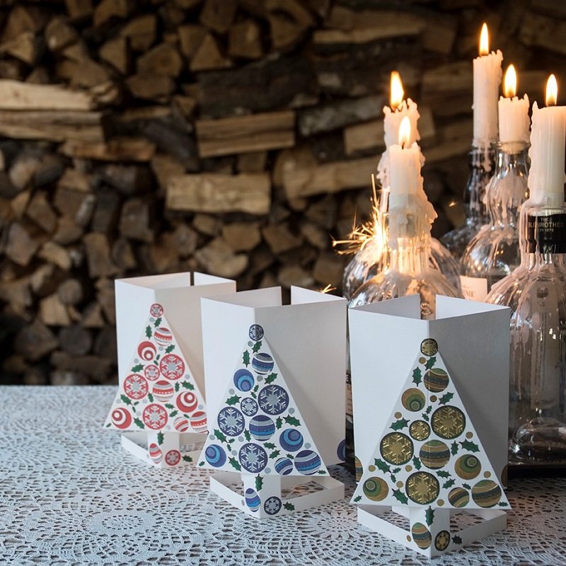 CARDLE Christmas Tree Green (Árbol de Navidad) - Portavelas Tarjetas de felicitación