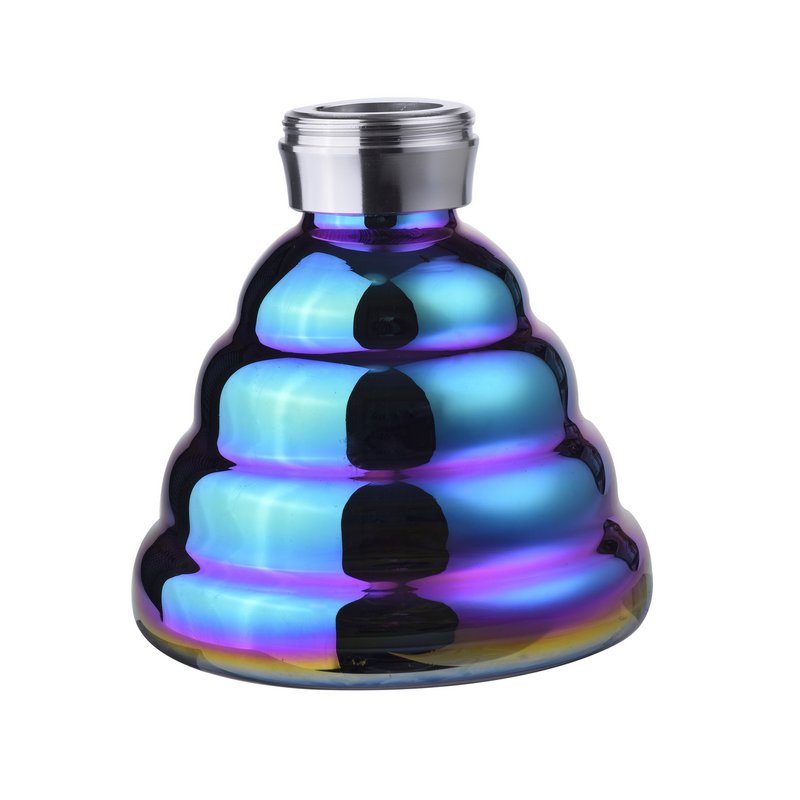 Chicha Fes Silber und Regenbogen und Zange – Narguile – Shisha – 35 cm