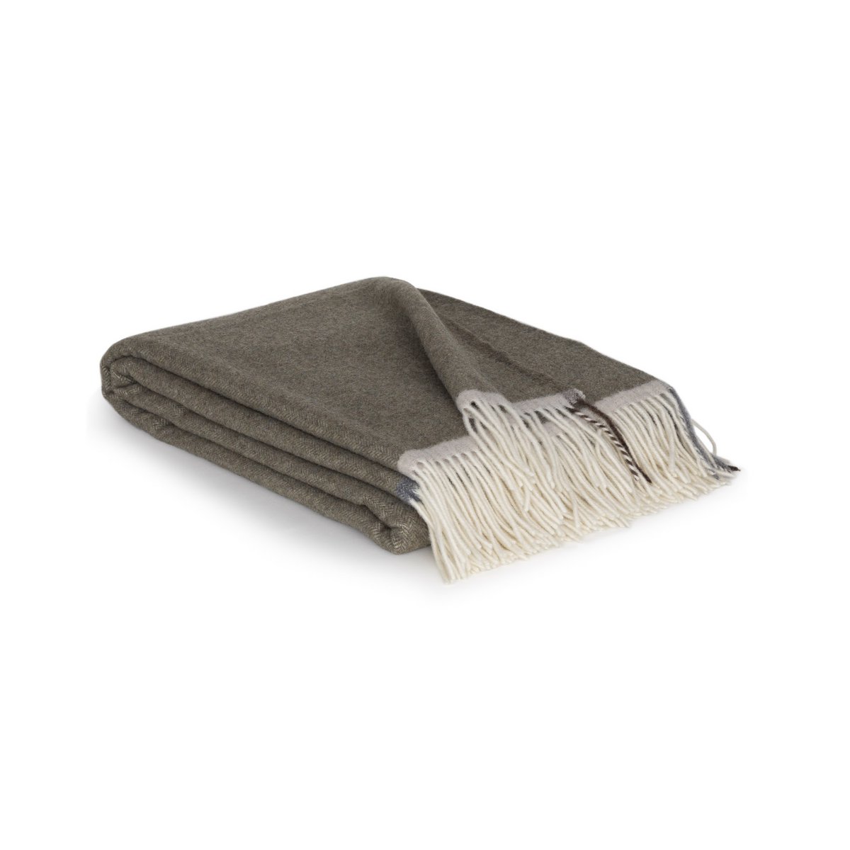Merino/Cashmere Throwd Deken Milaan Verde Orlo