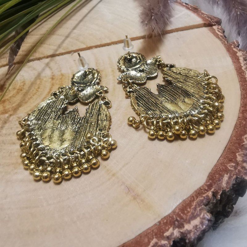 Fibi Oorbellen - Vintage Goud