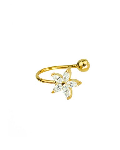 Flower ear cuffs