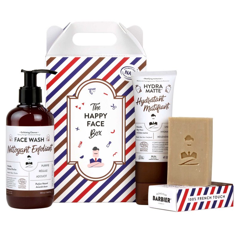 THE HAPPY FACE BOX - Hudplejesæt til mænd