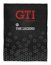 Volkswagen VW GTI fleece tæppe 150x200cm - Siden 1976/Sort