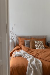 Cinnamon Linen Duvet Cover Set