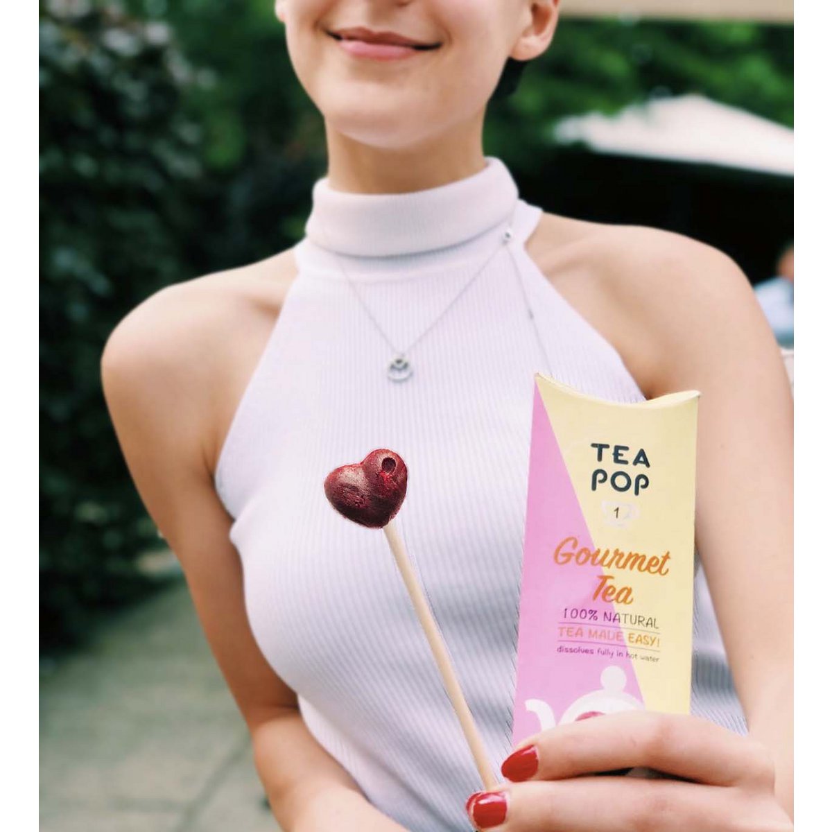 TEA-POP Tea-On-A-Stick | Caramel | 20 Sticks Display Tray