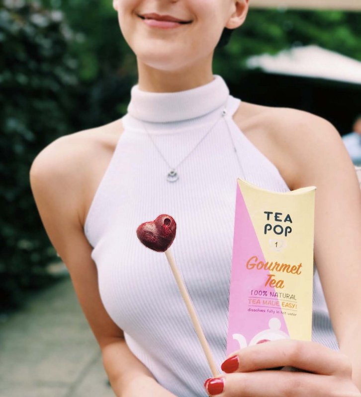 TE-POP Te-på-en-pind | Karamel | 20 Sticks Displaybakke