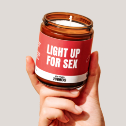 Candela regalo divertente - LOVE MOOD - Cera di soia profumata fatta a mano