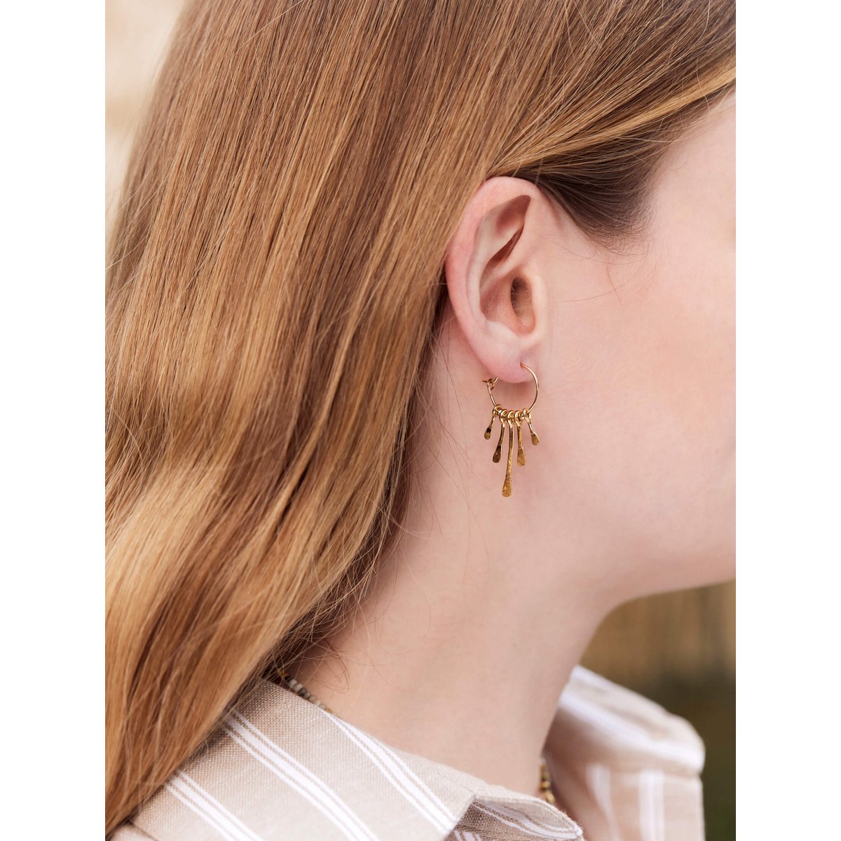 Lake hoop earrings