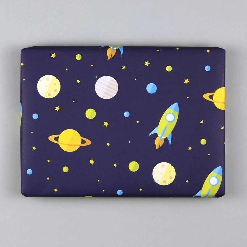 Papier cadeau fusée Justus