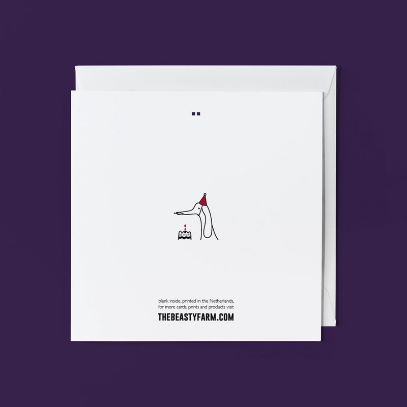 Carte de voeux animale : joyeux anniversaire (ou autre)