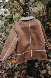 Giacca in pelle di agnello per bambini Annie & Charles®