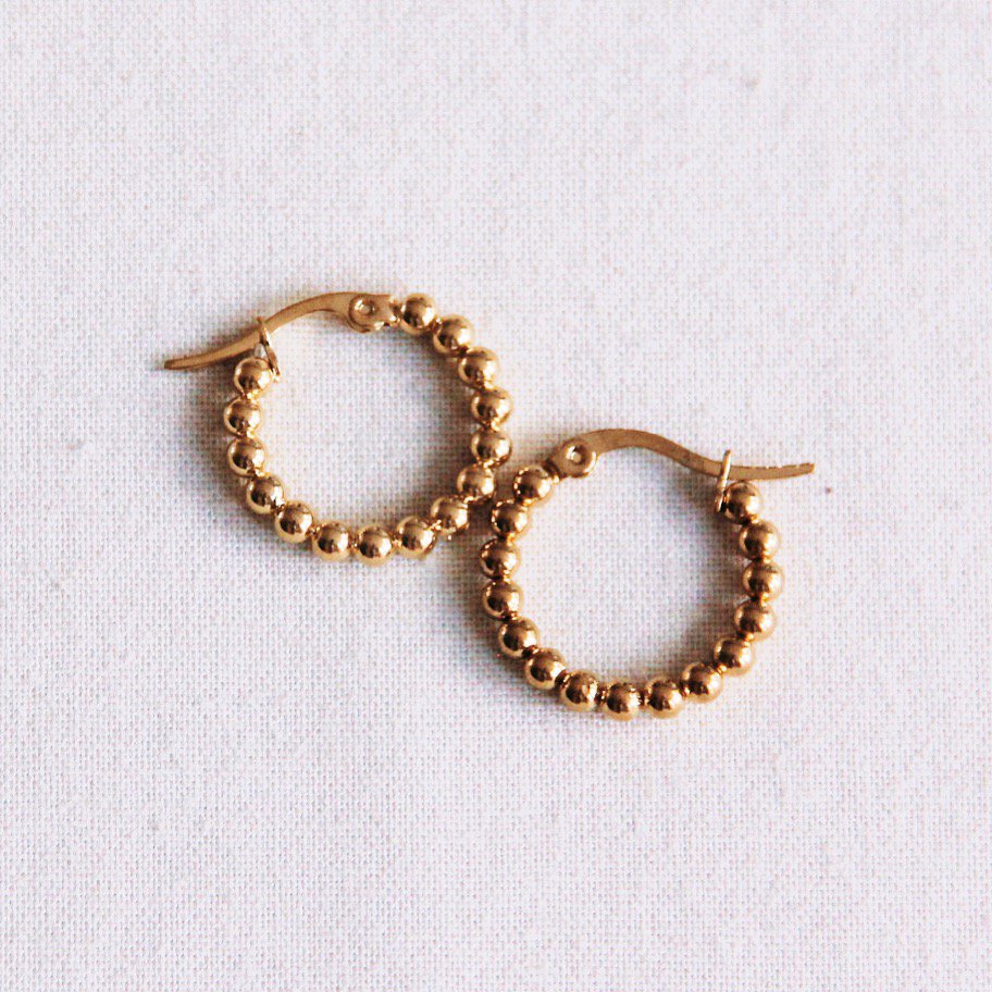 EA504.2: Criolla de acero inoxidable 20mm “bolas” – oro