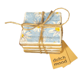 home deco old Dutch coast daisies in blue