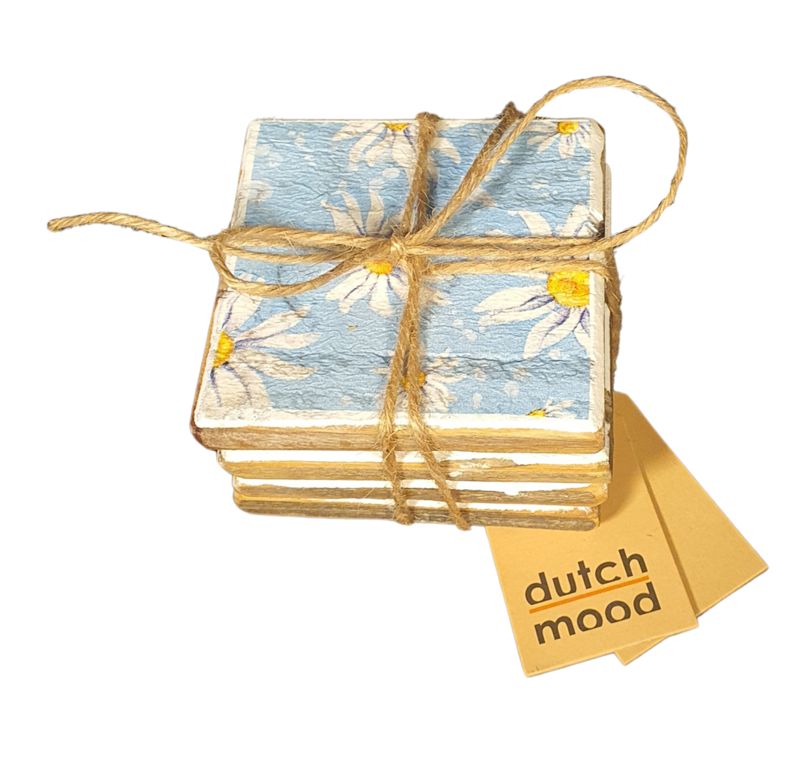 home deco old Dutch coast daisies in blue