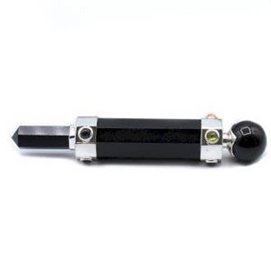 Sechseckiger Kristall-Heilstab – 12 cm – schwarzer Achat