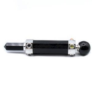 Sechseckiger Kristall-Heilstab – 12 cm – schwarzer Achat