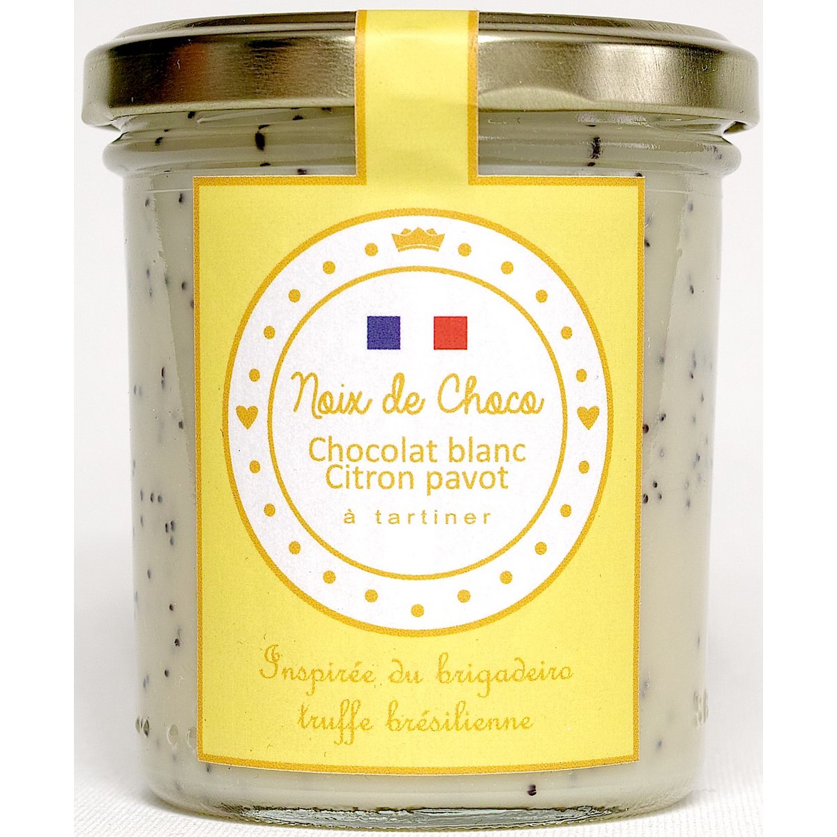 Witte Chocolade Citroen Papaver Spread