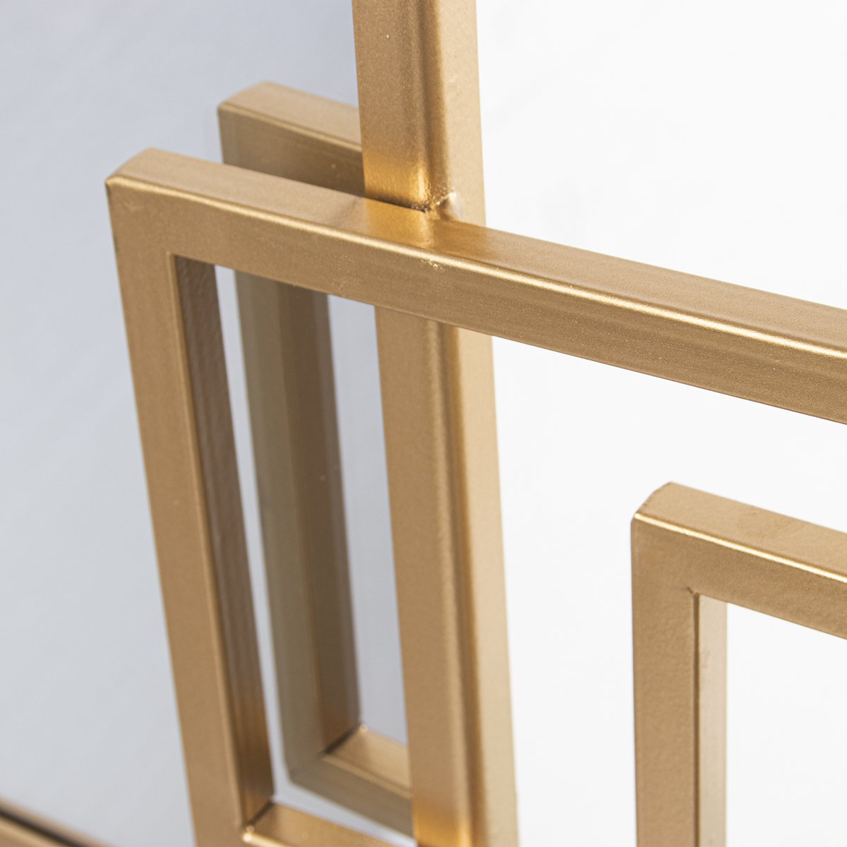 GOLDEN METAL WALL APPLIANCE W/MIRRORS _120X2X53CM ST71932