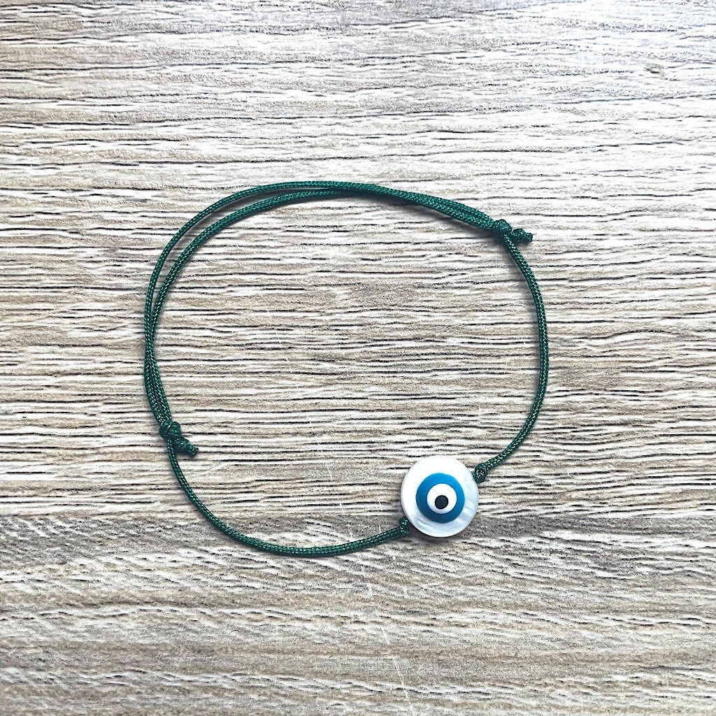 Pulsera de cordón deslizante Lucky Blue Eye