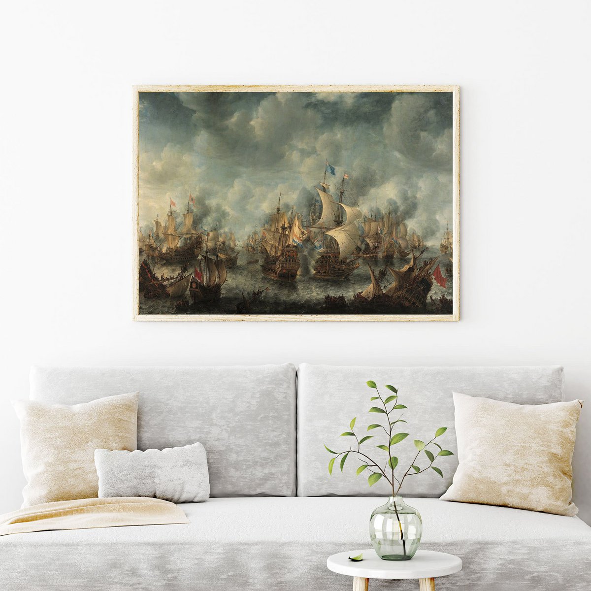 Poster Jan Abrahamsz van Beerstraten - Schlacht von Ter Heijde