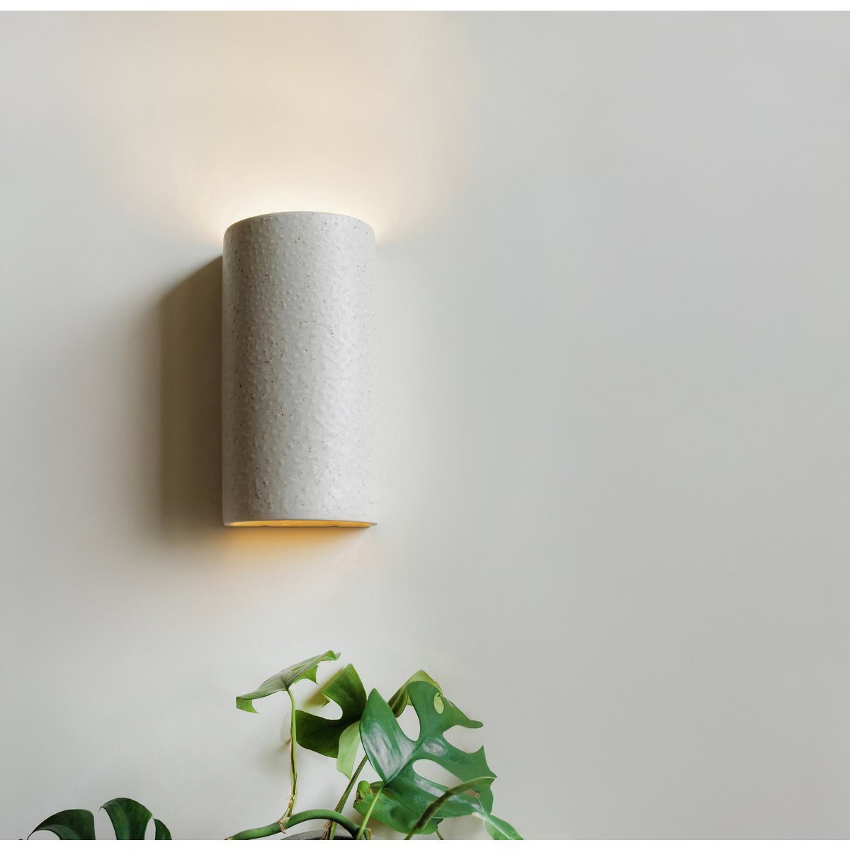 Ceramic wall lamp - Beige spotted brown