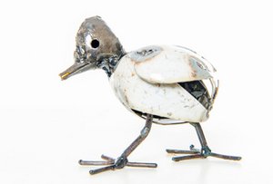 Zimba-Arts WEISSES BABYKÜKEN AUS METALL
