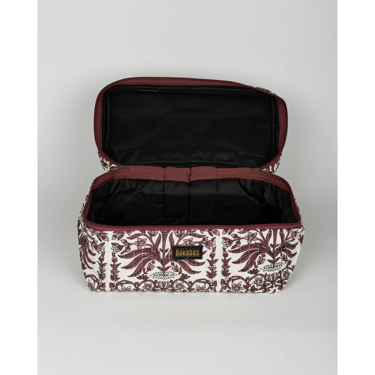 La trousse vanity matelassée maquillage Vale marron