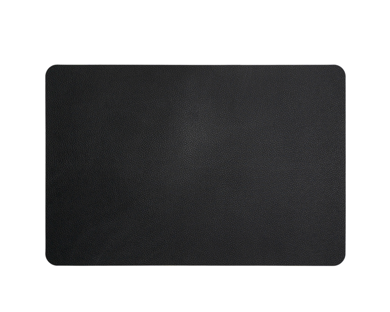 6 luksusowych podkładek o wyglądzie skóry - czarny - brązowy - prostokątny - 45 x 30 cm - plastikowa podkładka - Kade 171