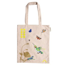 Rosa Botánico Bolsa de tela