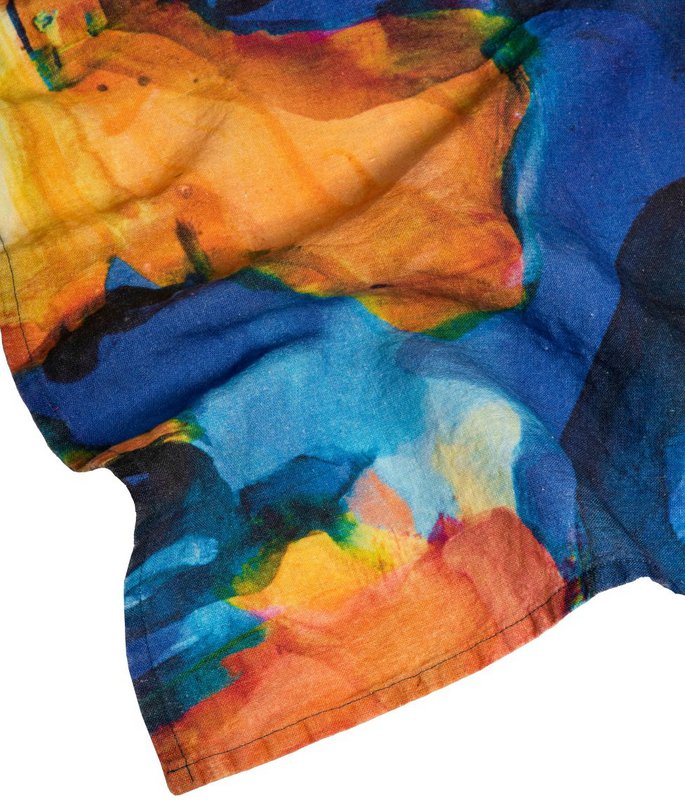 Linen beach towel View Blue - Vilmantas Marcinkevičius