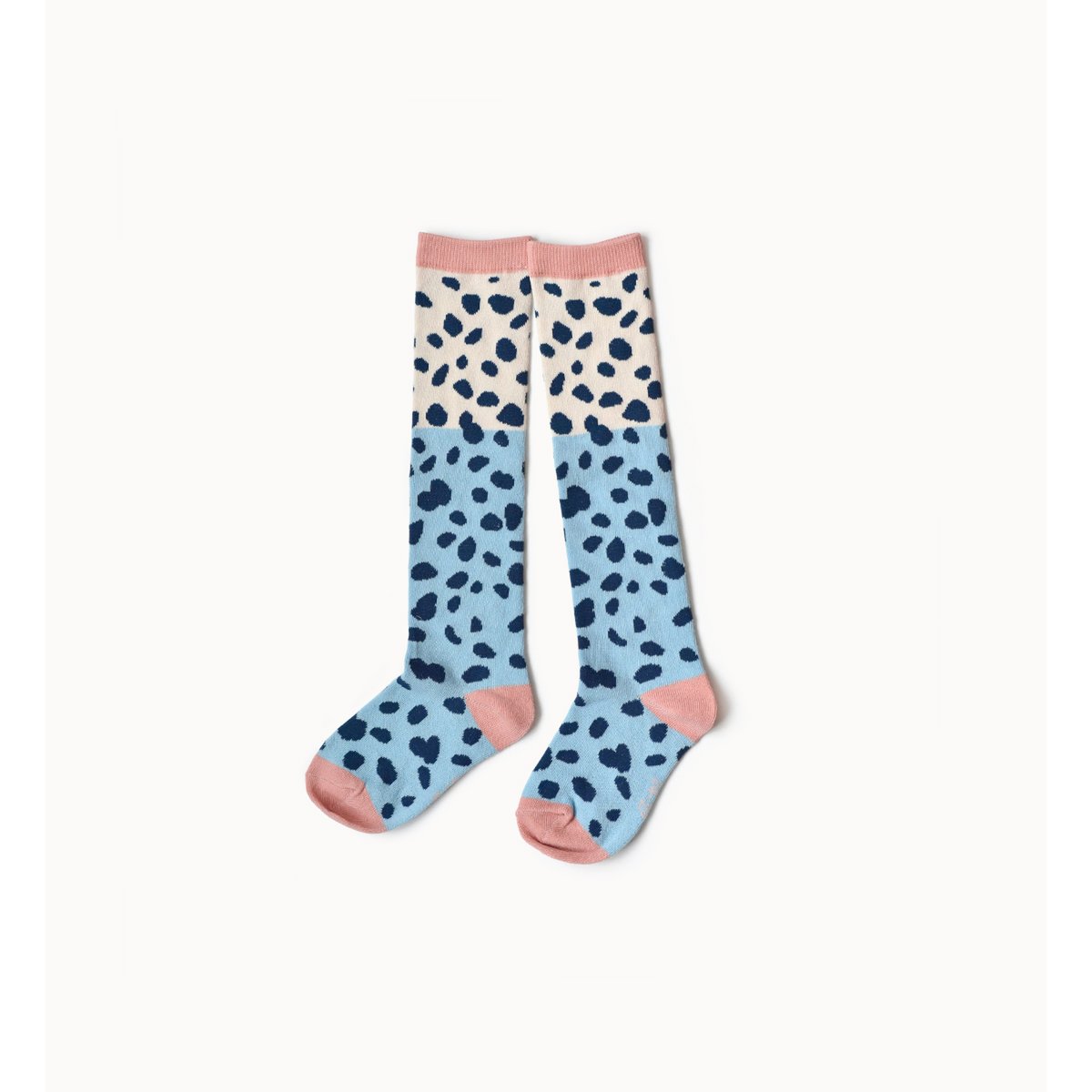Chaussettes Hautes Bleu Neige