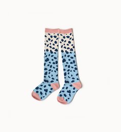 Chaussettes Hautes Bleu Neige