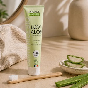 BIOLOGISCHE TANDPASTA MET ALOË VERA LOV'ALOE - ZONDER FLUOR -75ML