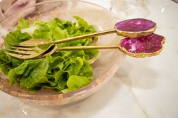 Golden Salad Covers Pierre Agate Rose