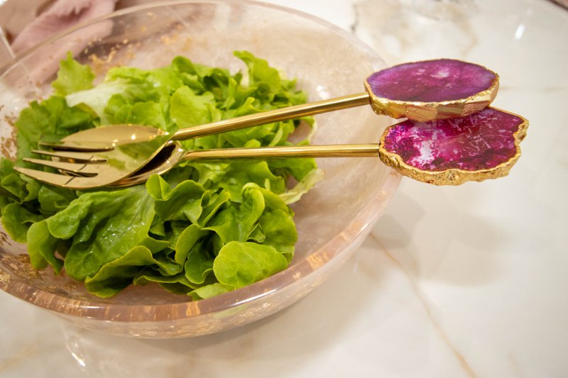 Golden Salad Covers Pierre Agate Rose