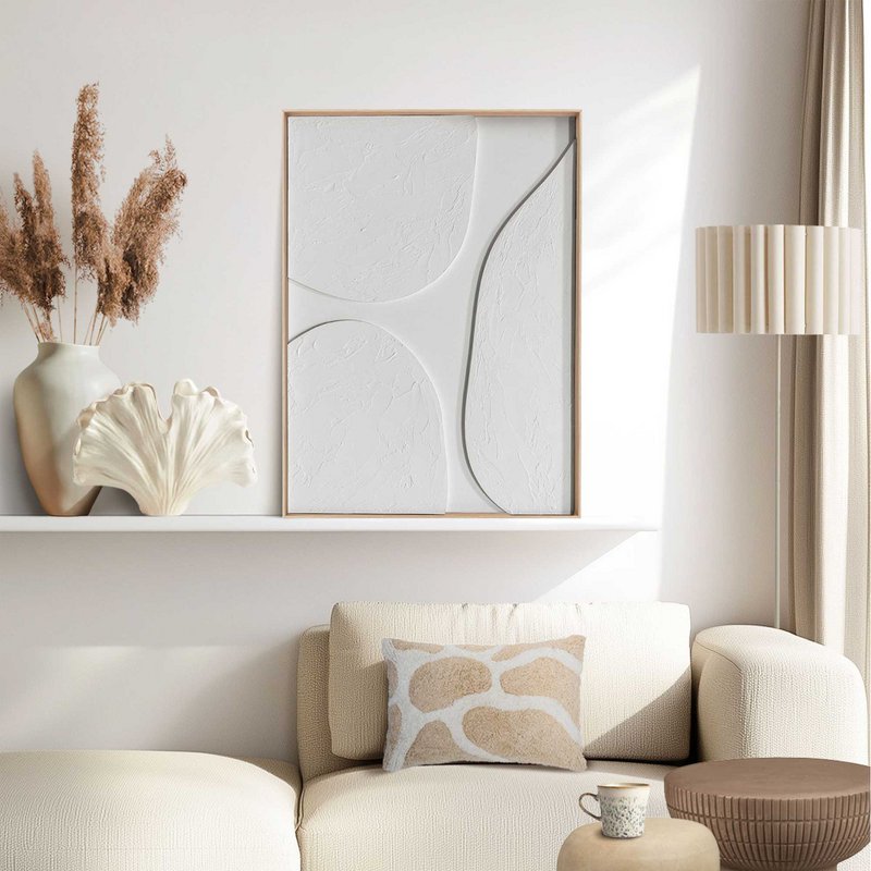 Painting 3D Art Relief Art Silent Shapes 70x50