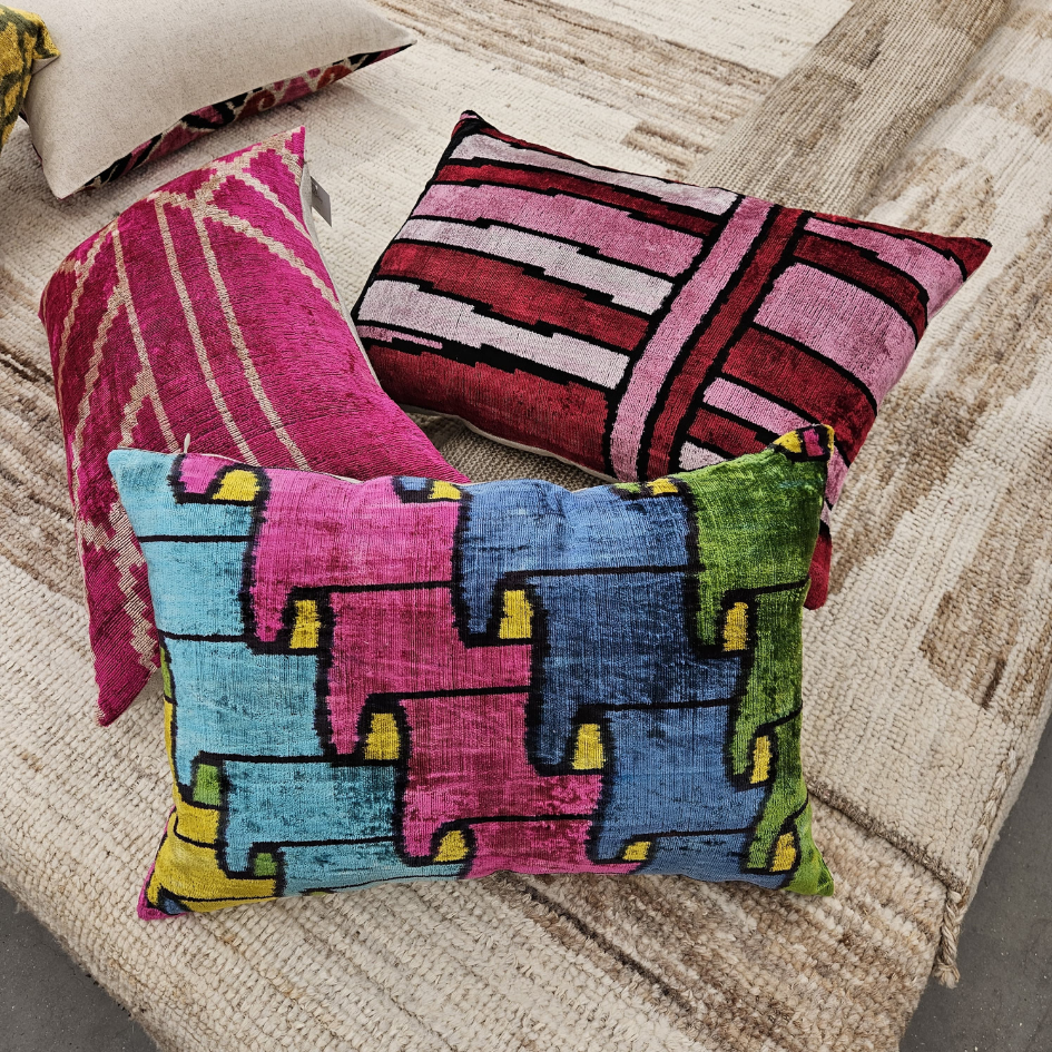 Velvet Ikat Kussen La Dolce Vita 60x40 cm
