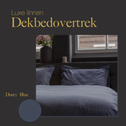 Linen duvet cover set Dusty Blue