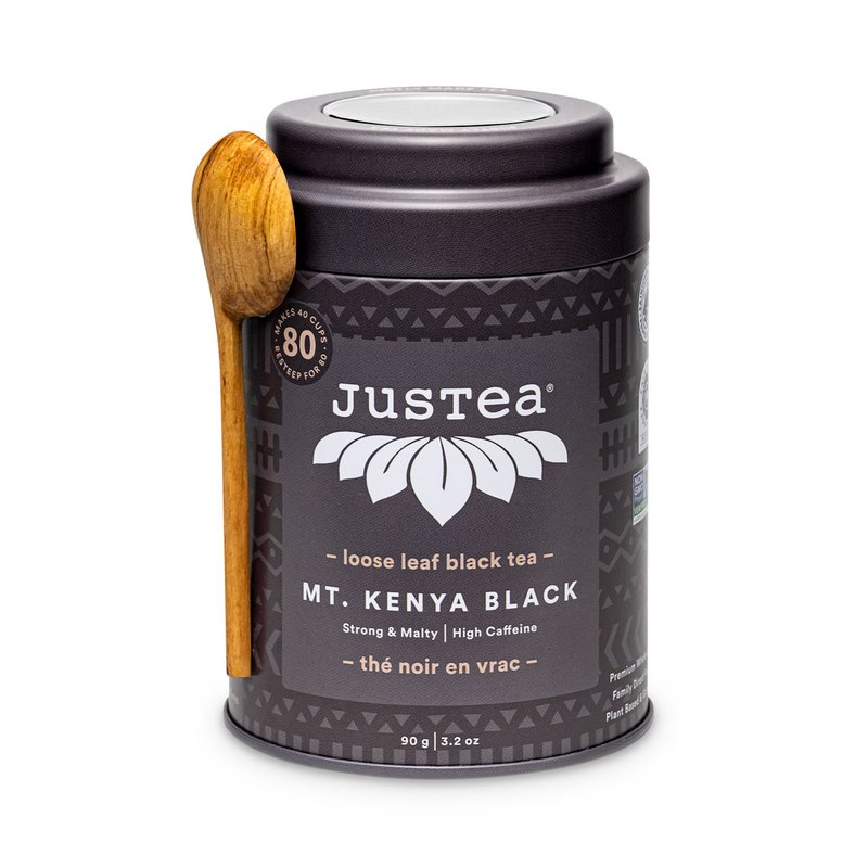 Justea | Mont Kenya Noir | Thé en vrac | Commerce équitable | Non OGM.