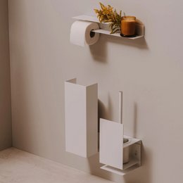 Portarrollos Bari – accesorios baño moderno con estante