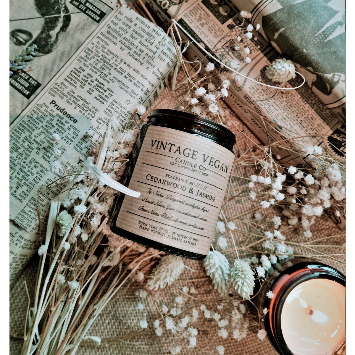 Tibet Cedarwood & Jasmine Soy Wax Candle 180ml