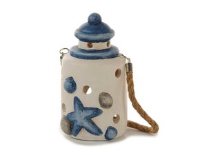 Lantern lantern made of ceramic, Ø 8x15cm