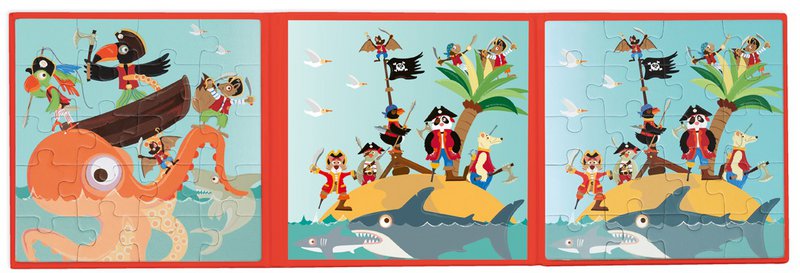 Magnetisch Puzzelboek To Go - Piraten