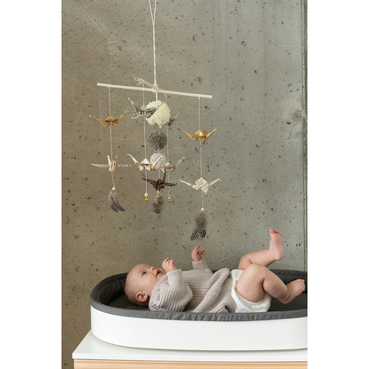 “Gold Dust” Origami Nursery Mobile