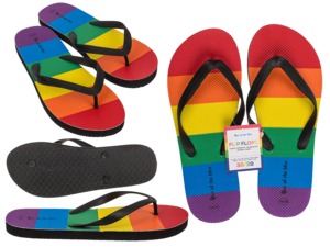 Slippers, regenboog, trots, maat 38/39